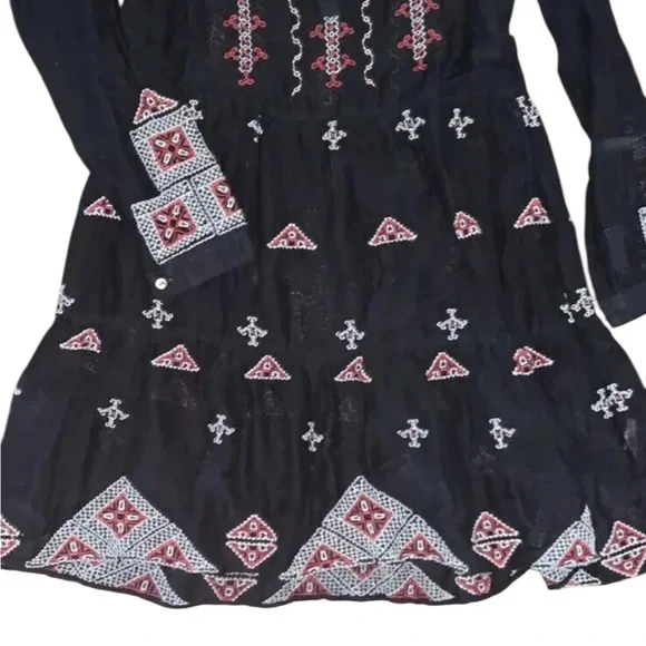 Johnny Was “Ava” heavily embroidered silk blend shift dress NWT - Picture 14 of 16